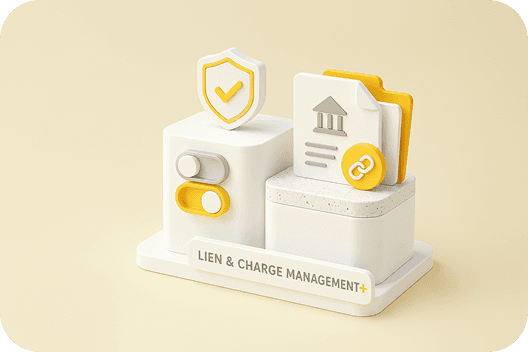 Lien and charge management workflow