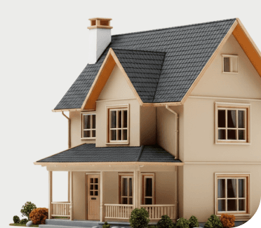 Model of a two-storey house