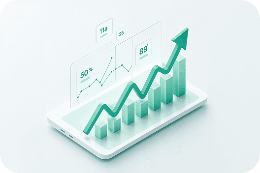 LMS analytics and reporting dashboard showing loan KPIs and trends