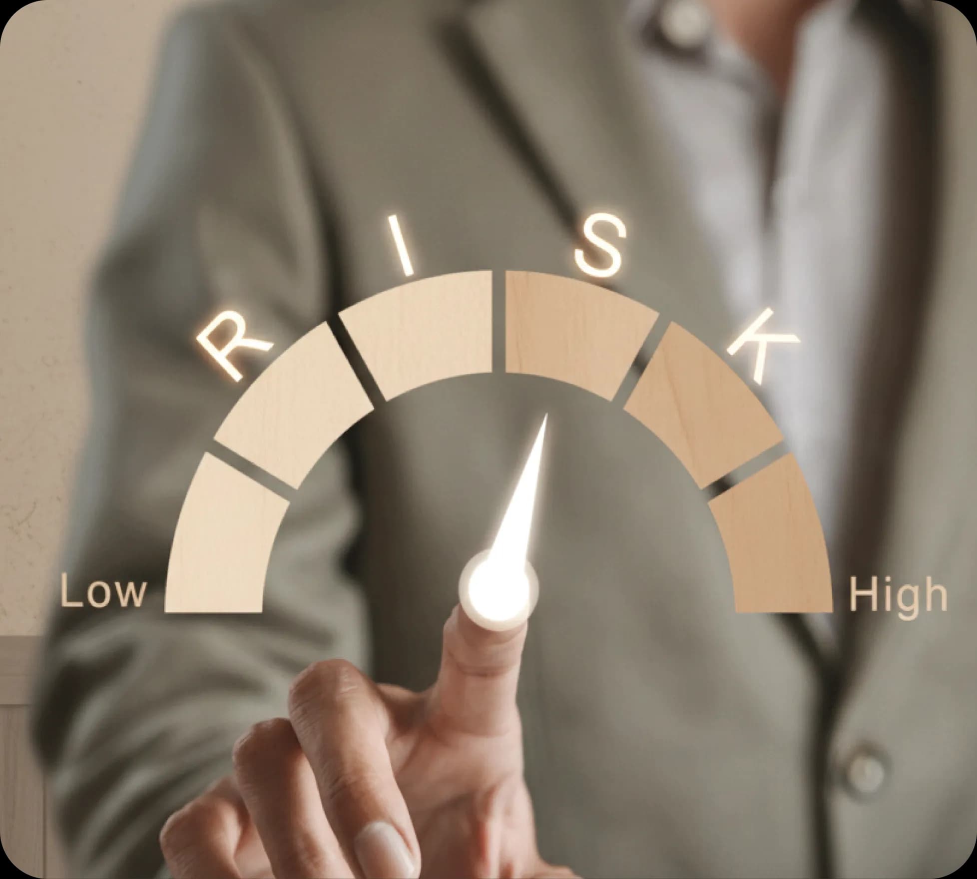 Risk alert dashboard illustration