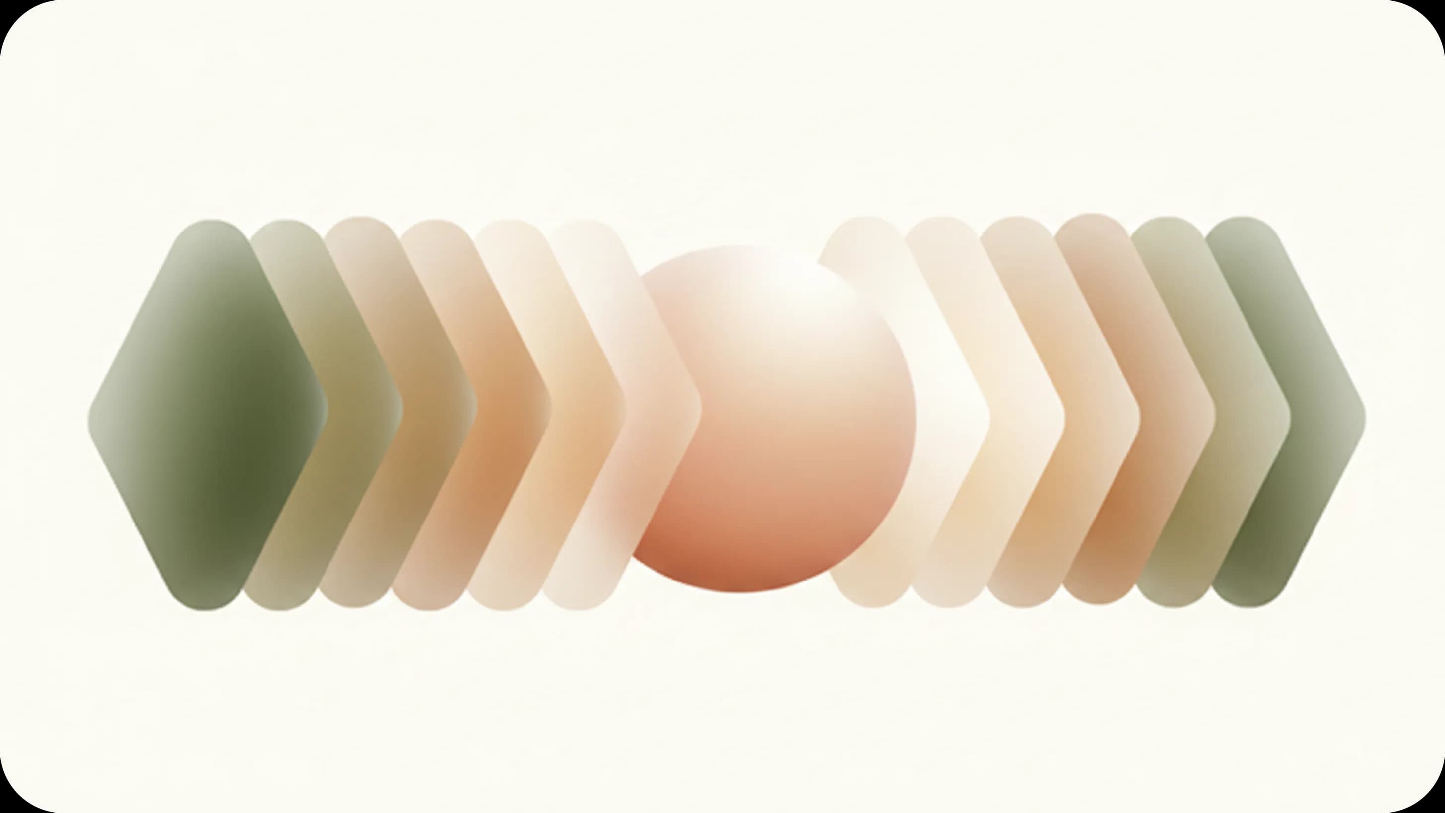 Blue gradient chevron pipeline visualisation