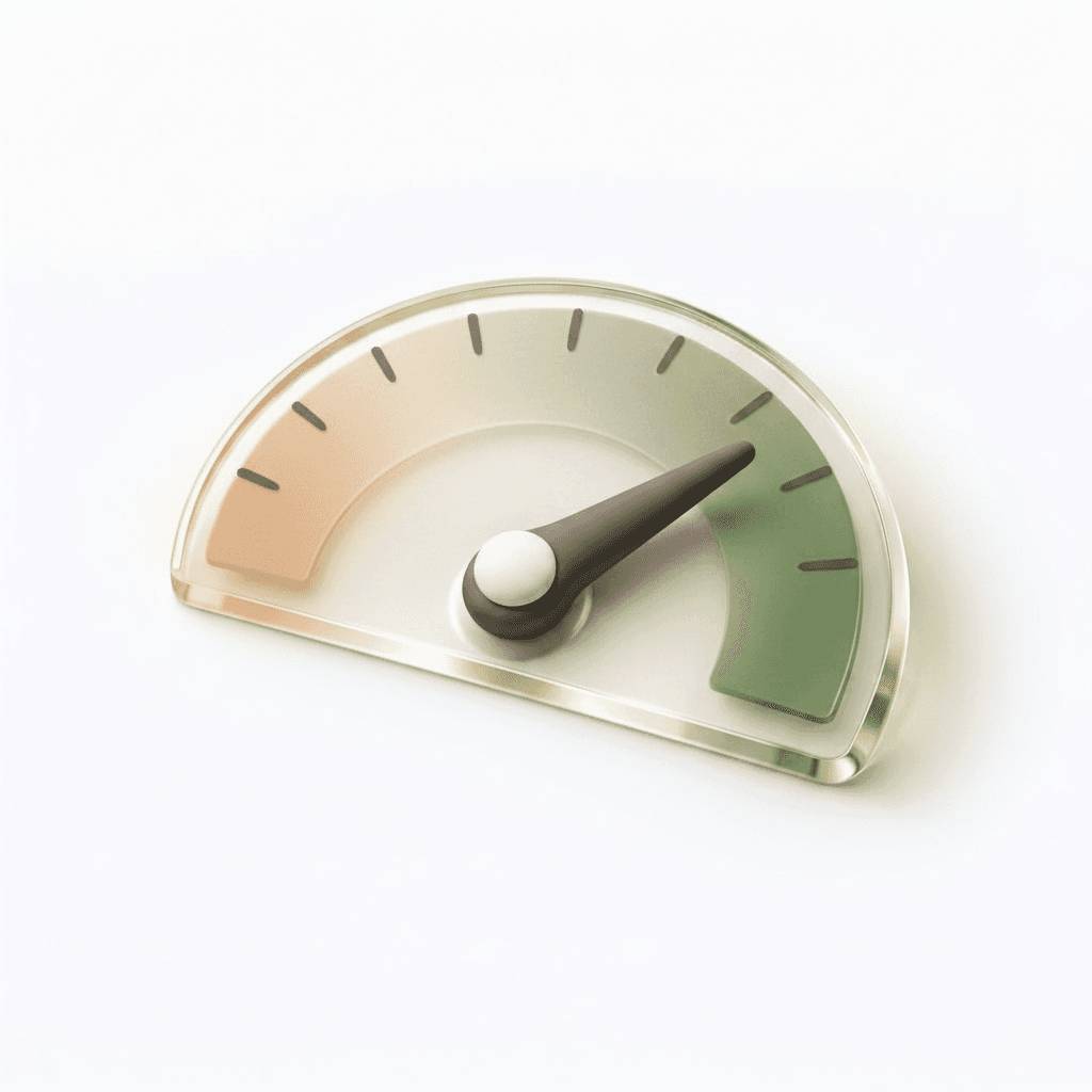 Credit risk gauge illustration